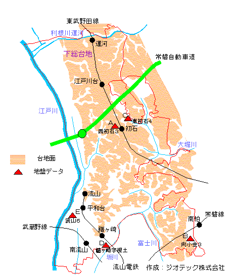 流山市の地盤概要