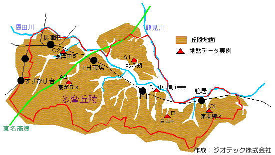 横浜市緑区の地盤概要