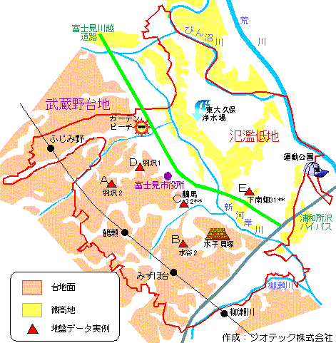 富士見市の地盤概要