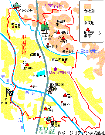 鳩ヶ谷市の地盤概要