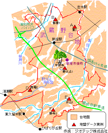 新座市の地盤概要