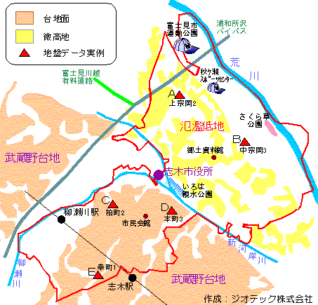 志木市の地盤概要