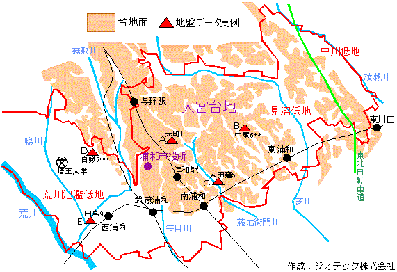 浦和市の地盤概要