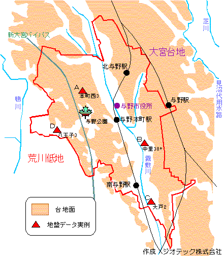 与野市の地盤概要