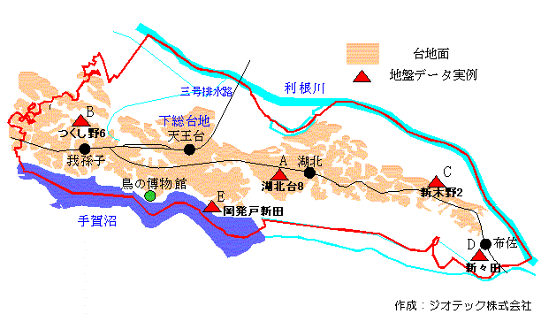 我孫子市の地盤概要