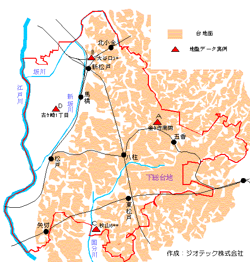 松戸市の地盤概要