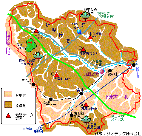 横浜市旭区の地盤概要