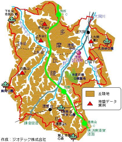 横浜市港南区の地盤概要