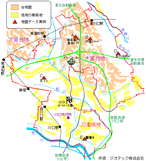 川口市の地盤概要