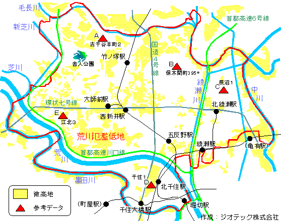 東京都足立区の地盤 ジオテック株式会社