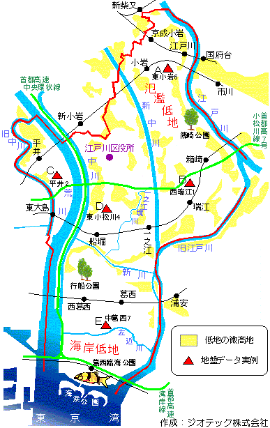 江戸川区の地盤概要