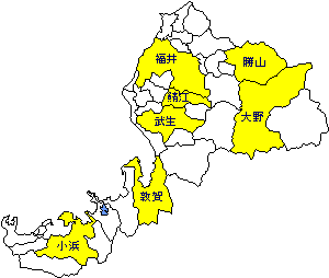 福井県の地図