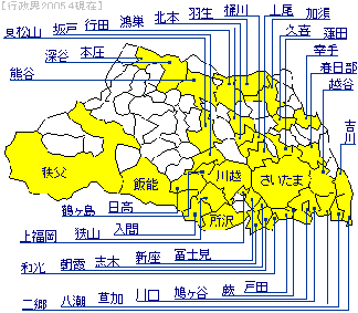 埼玉県の地図