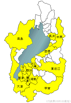 滋賀県の地図